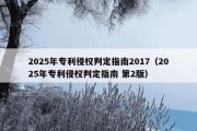 2025年专利侵权判定指南2017（2025年专利侵权判定指南 第2版）